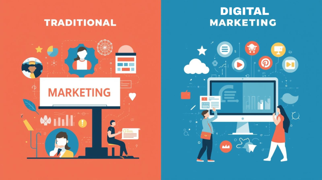 Traditional Marketing vs Digital Marketing